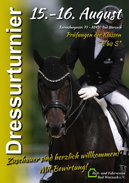 Plakat Dressurturnier